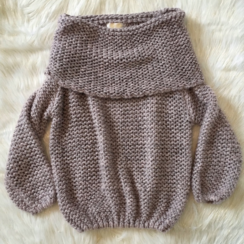 Azz Trading Slouchy Cowl Neck Sweater